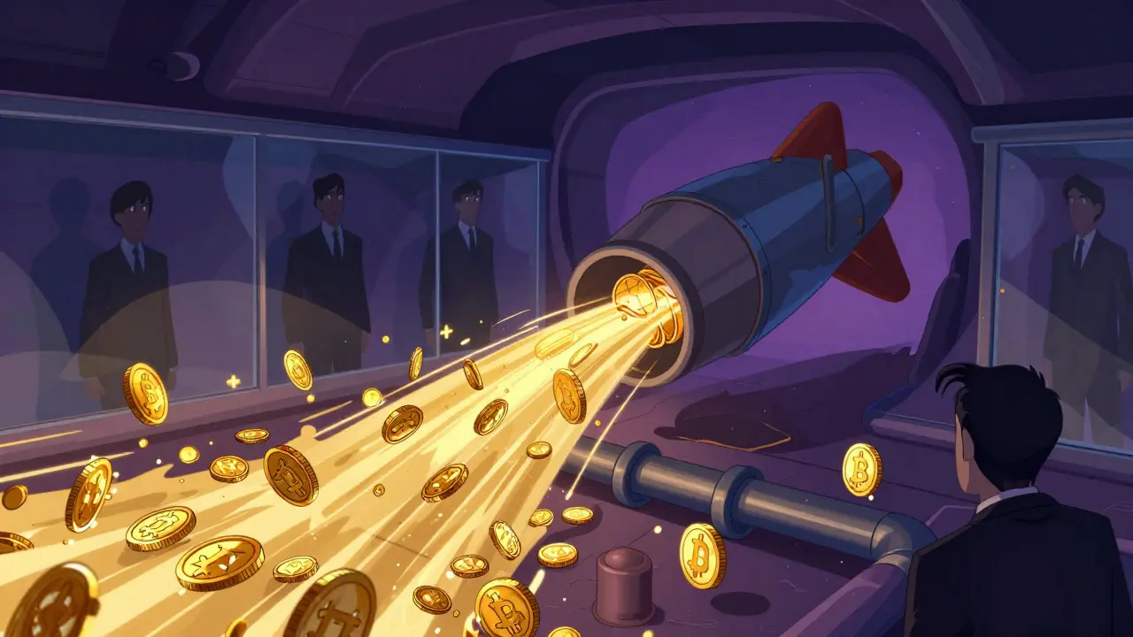 Underground network funneling crypto funds into weapons production
