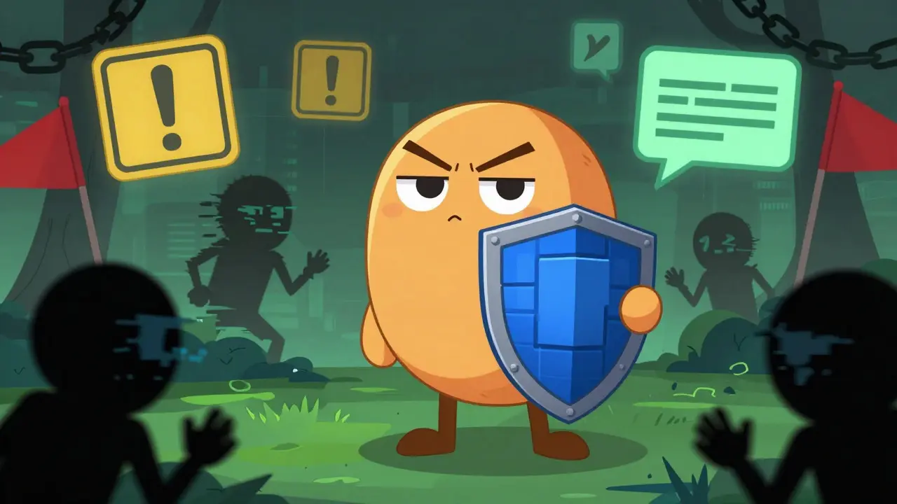 Character shielding against scam threats in a digital security landscape