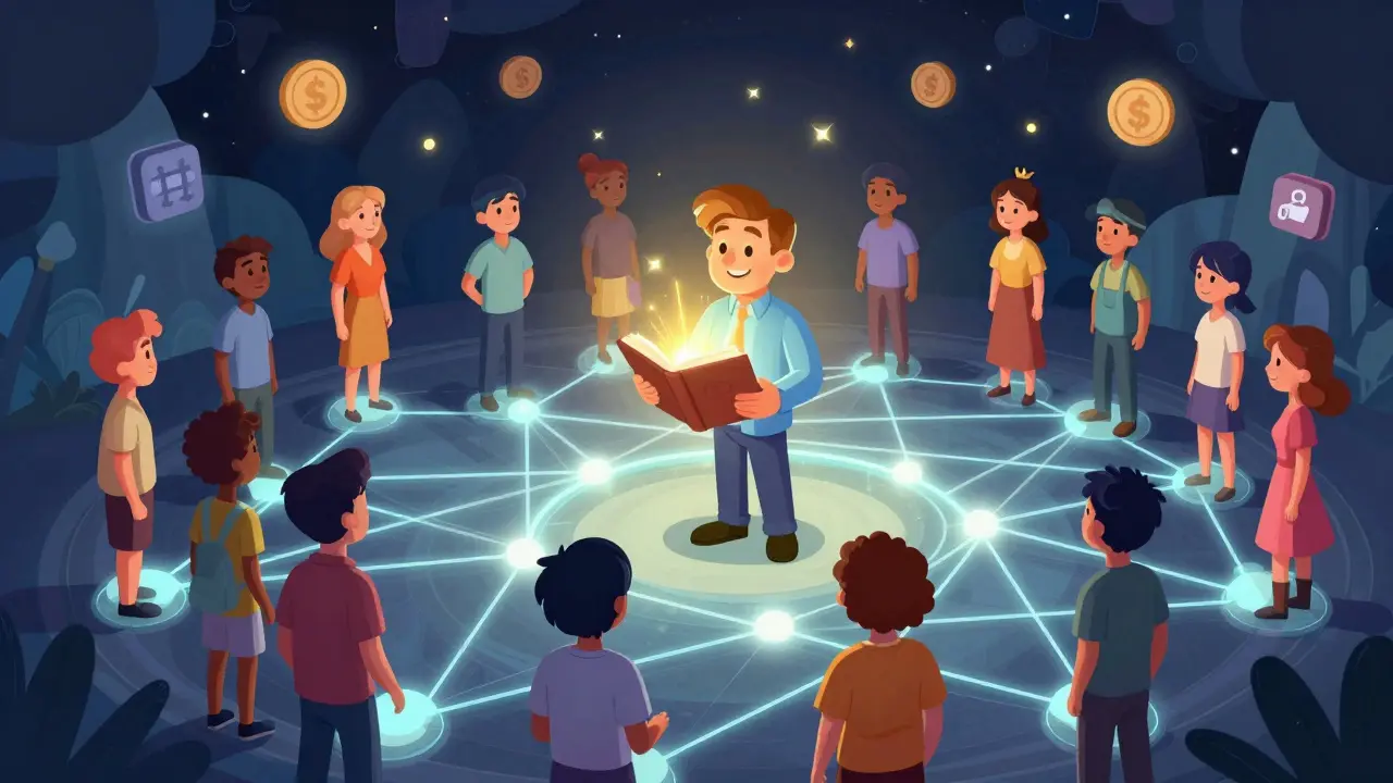 Community network sharing crypto knowledge and support